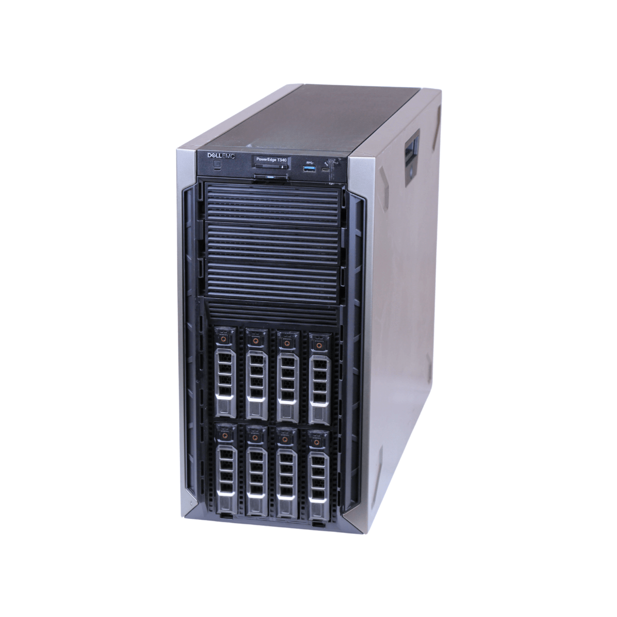 Dell PowerEdge T340 8 - Bay 1x Intel Xeon E - 2124 | 4 CPU Cores | 16GB RAM | 1x 240GB SSD | PERC H730 - SaveMyServer.com